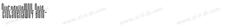 CiutadellaW04 Bold字体转换
